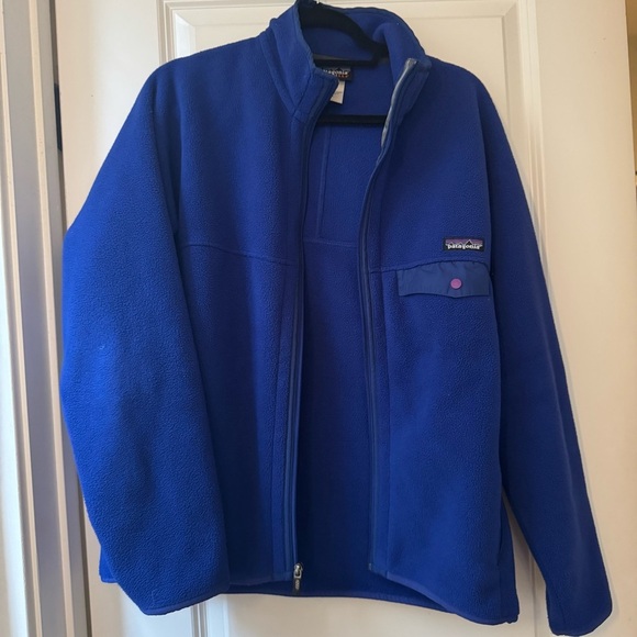 Patagonia Other - Vintage Patagonia Men's Blue Fleece Jacket